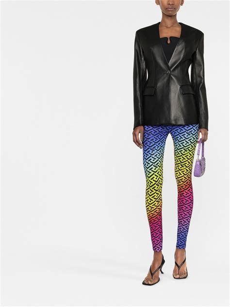 versace inspired print leggings|versace leggings greca.